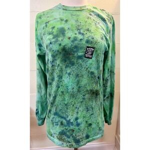 House Of Miracles, LLC‎ Green Dyed Tied Long Sleeved Unisex Size Small Shirt